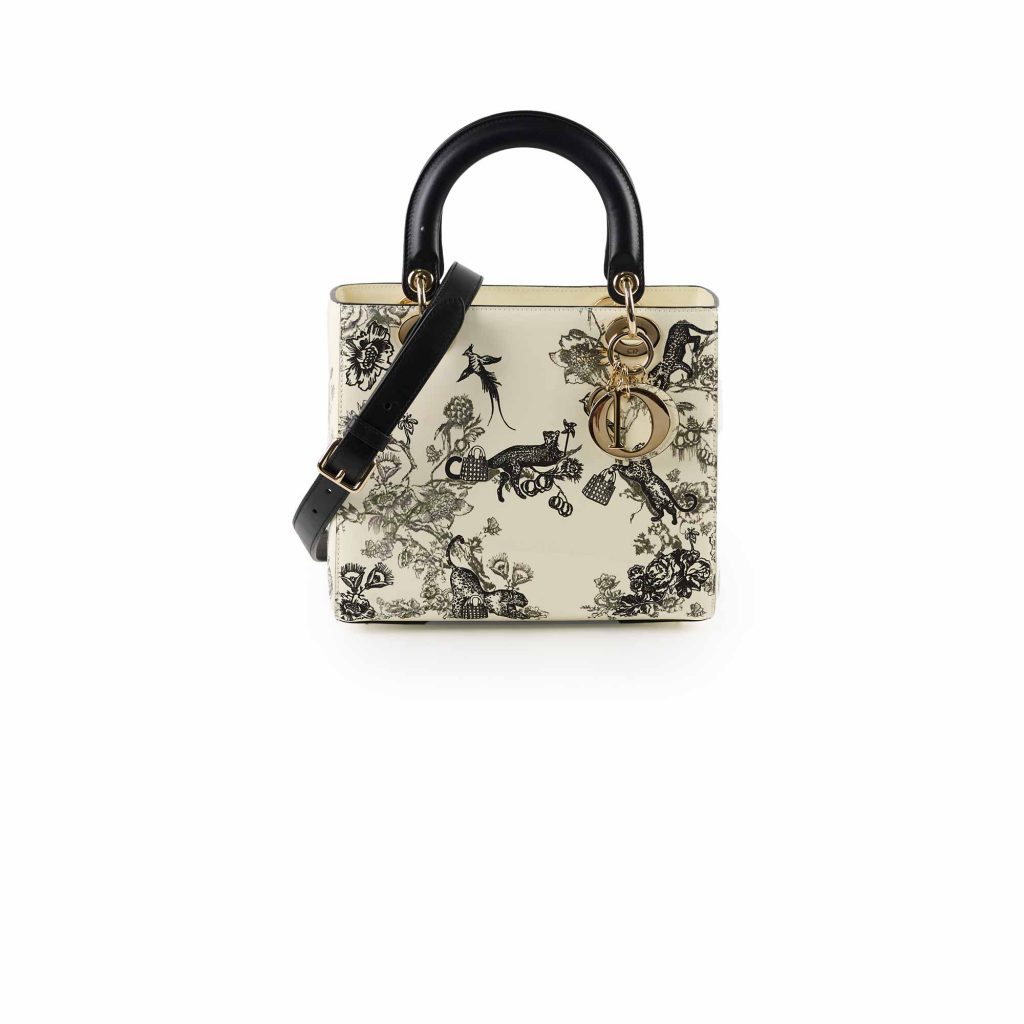 Christian Dior Lady Dior Medium Jungle Patent111